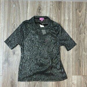 Mi ami metallic shirt size Small NWT